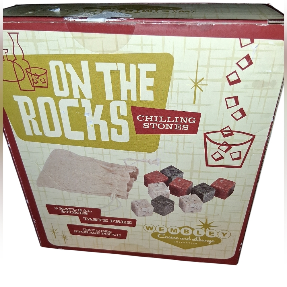 Wembley Chilling Stones Set with Storage Pouch